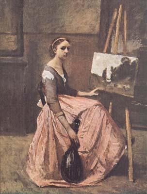 Jean Baptiste Camille  Corot L'atelier (mk11) oil painting image